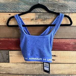 Under Armour Purple Dot‎ Pattern Sports Bra Size Youth XL